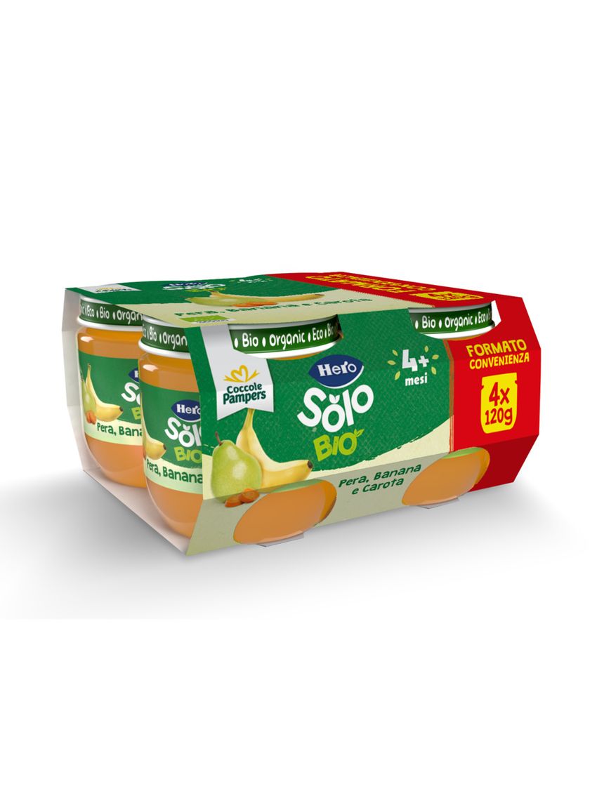 Omogeneizzato solo  pera banana carota 4x120g - hero
