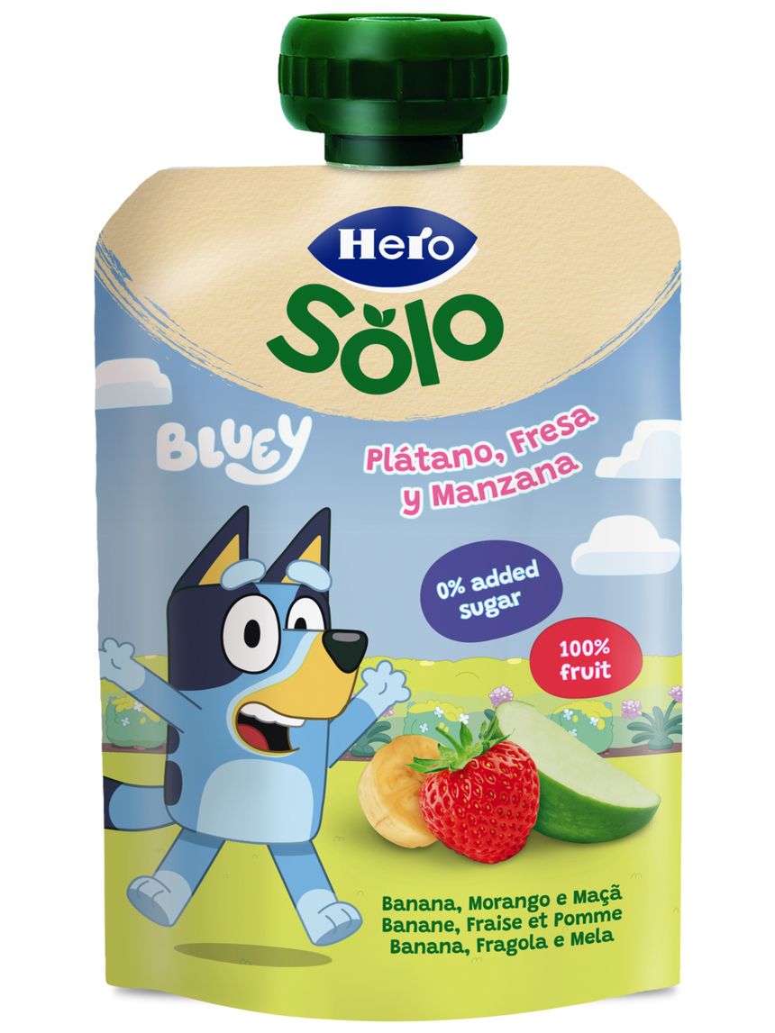 Pouch bluey mela banana fragola 100g - hero