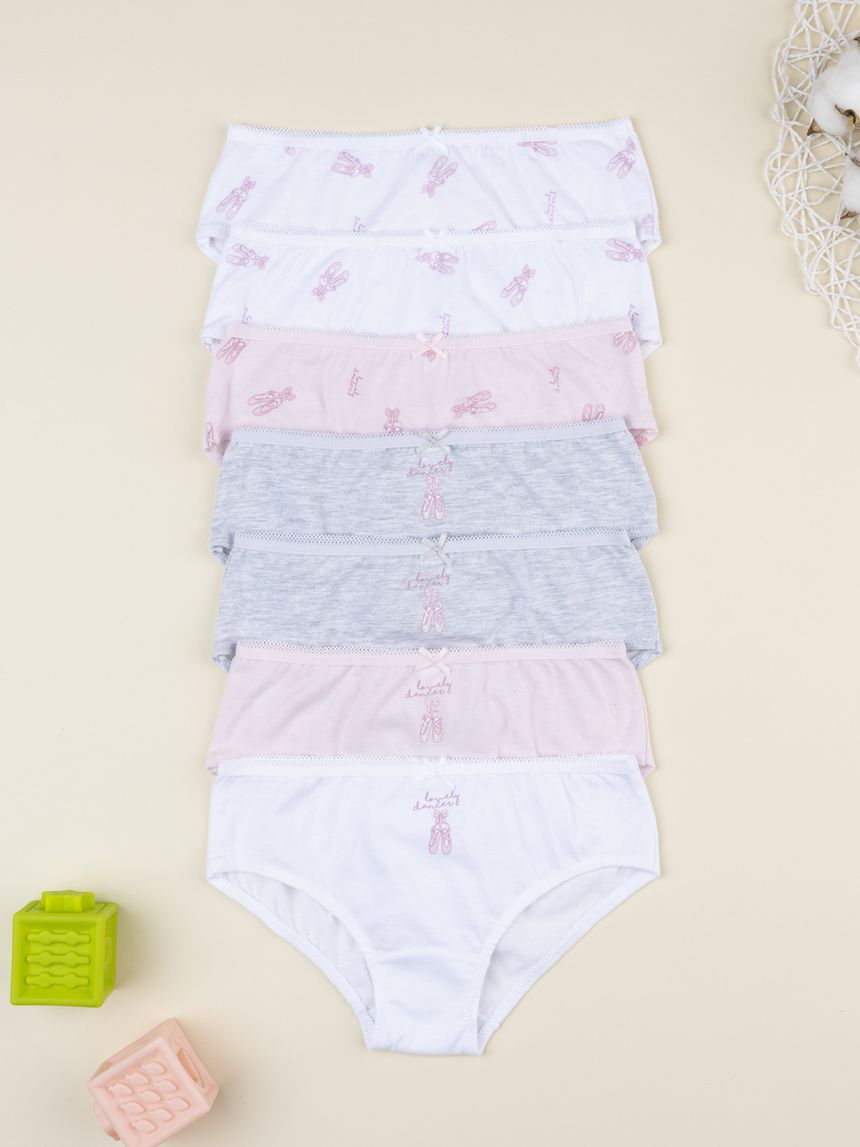Pack 7 slip bimba danza