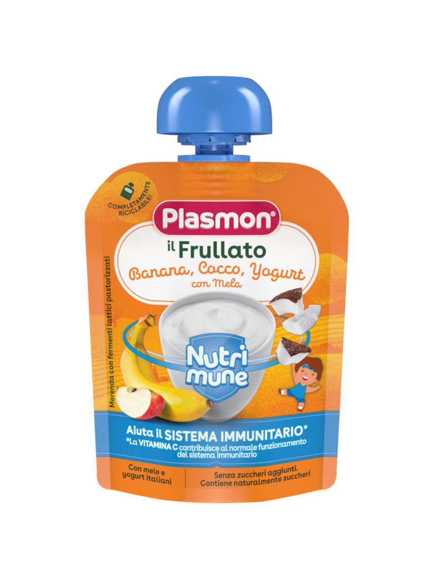 Il frullato nutri-mune banana, cocco, yogurt, mela 85 g - plasmon