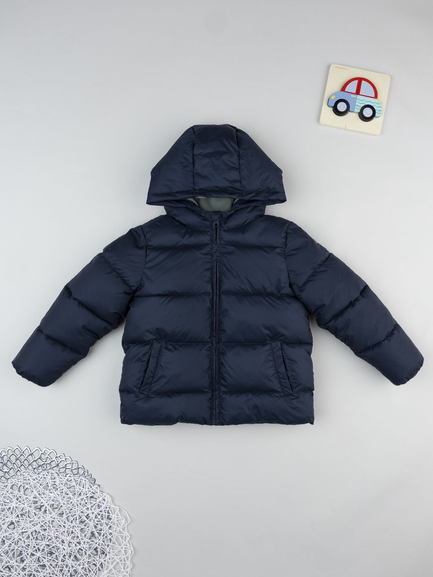 Piumino imbottito bambino blu