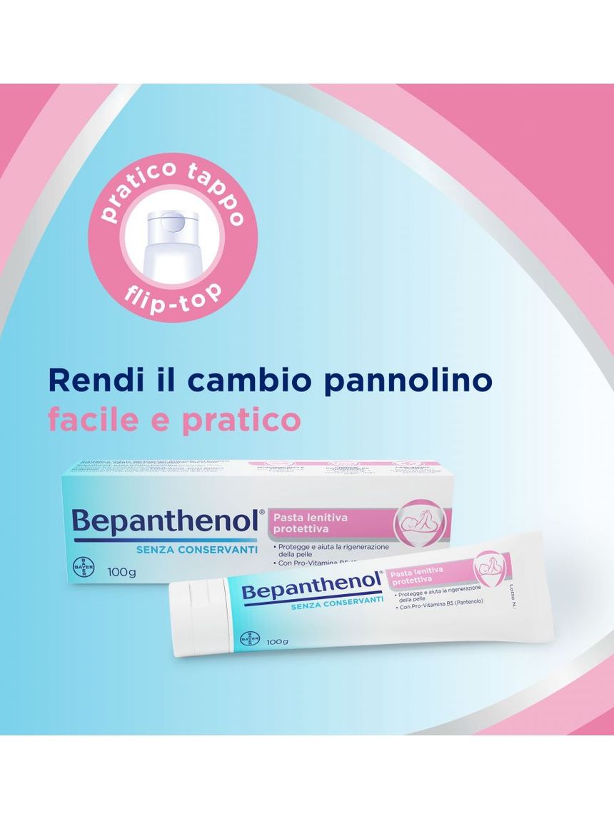 Pasta lenitiva protettiva - crema cambio pannolino anti arrossamento neonato - 100 g - bepanthenol