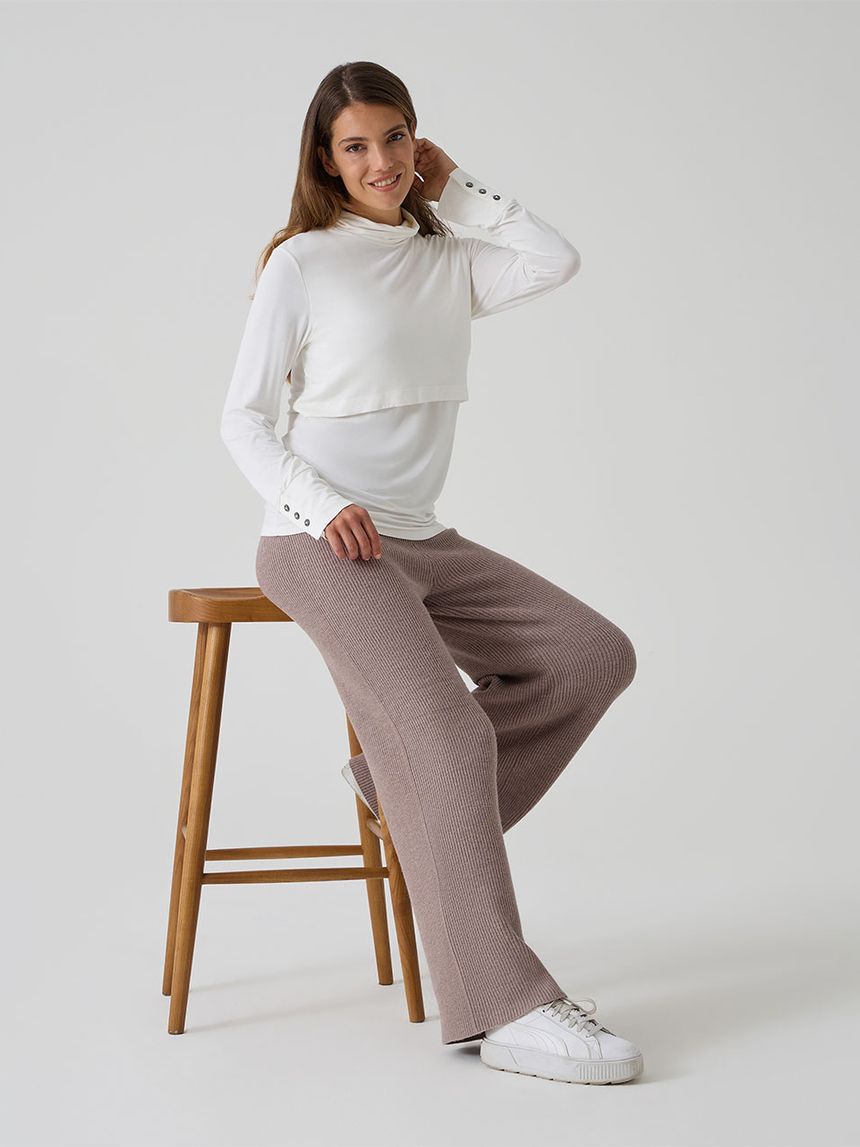 Lupetto allattamento bianco