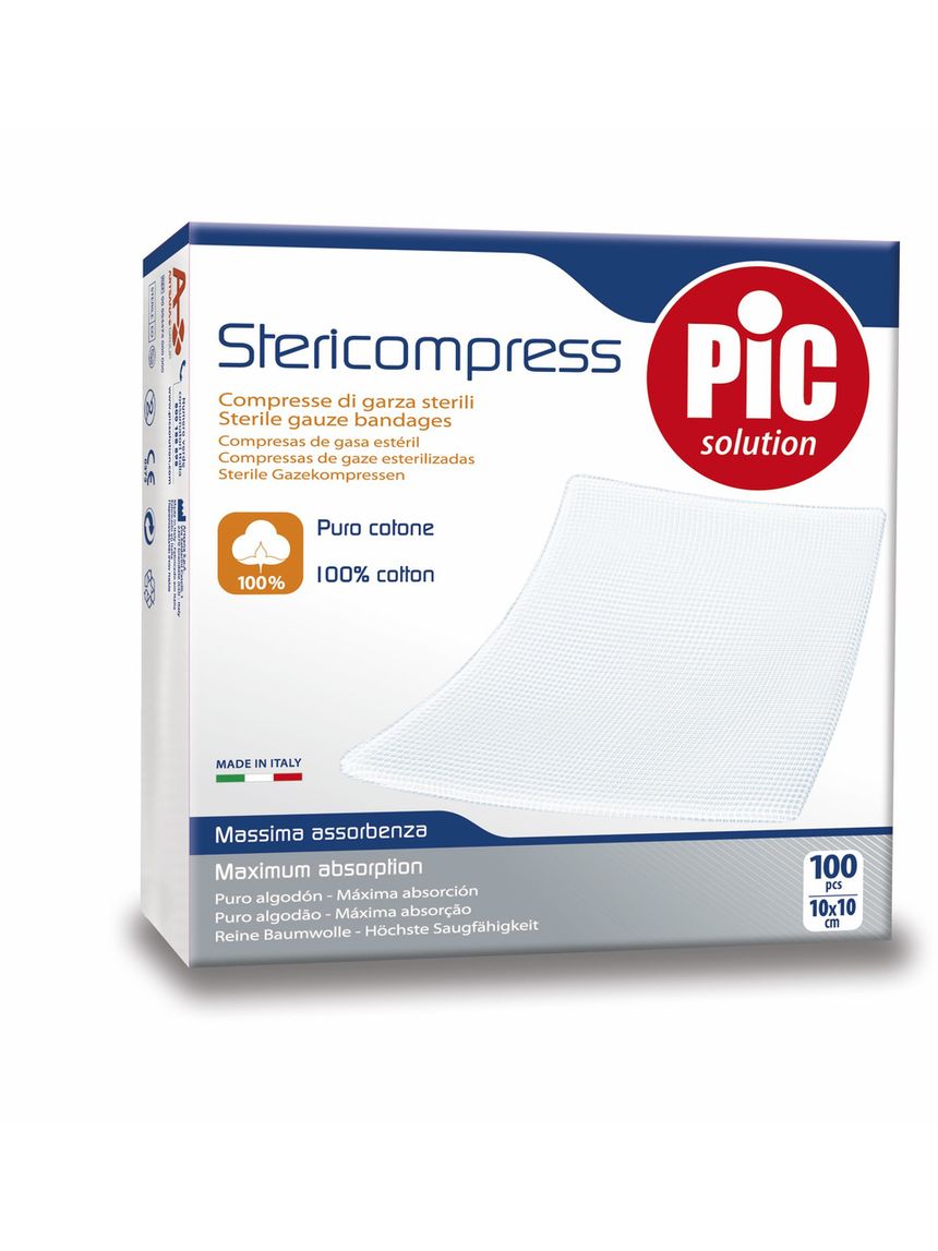 Garza soft stericompress misura 10×10cm 100 pz - pic