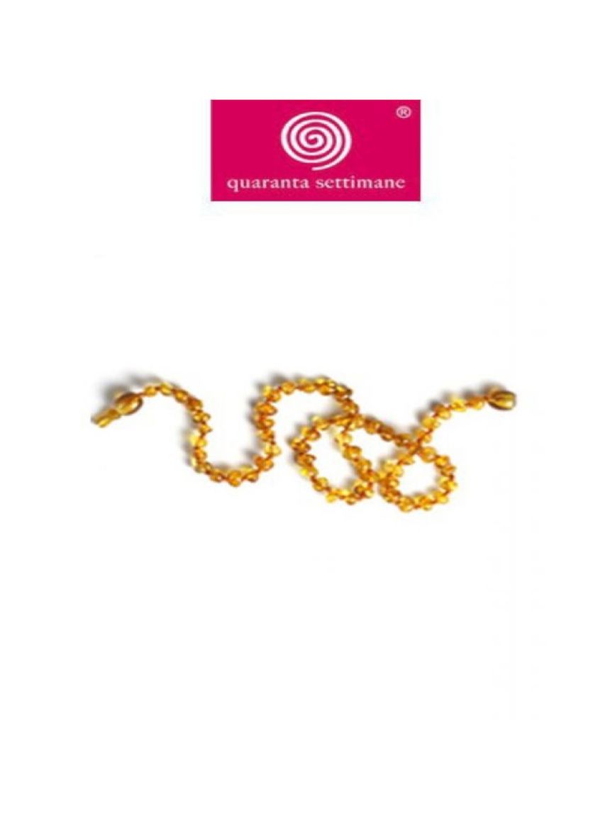 Collana ambra miele - quaranta settimane