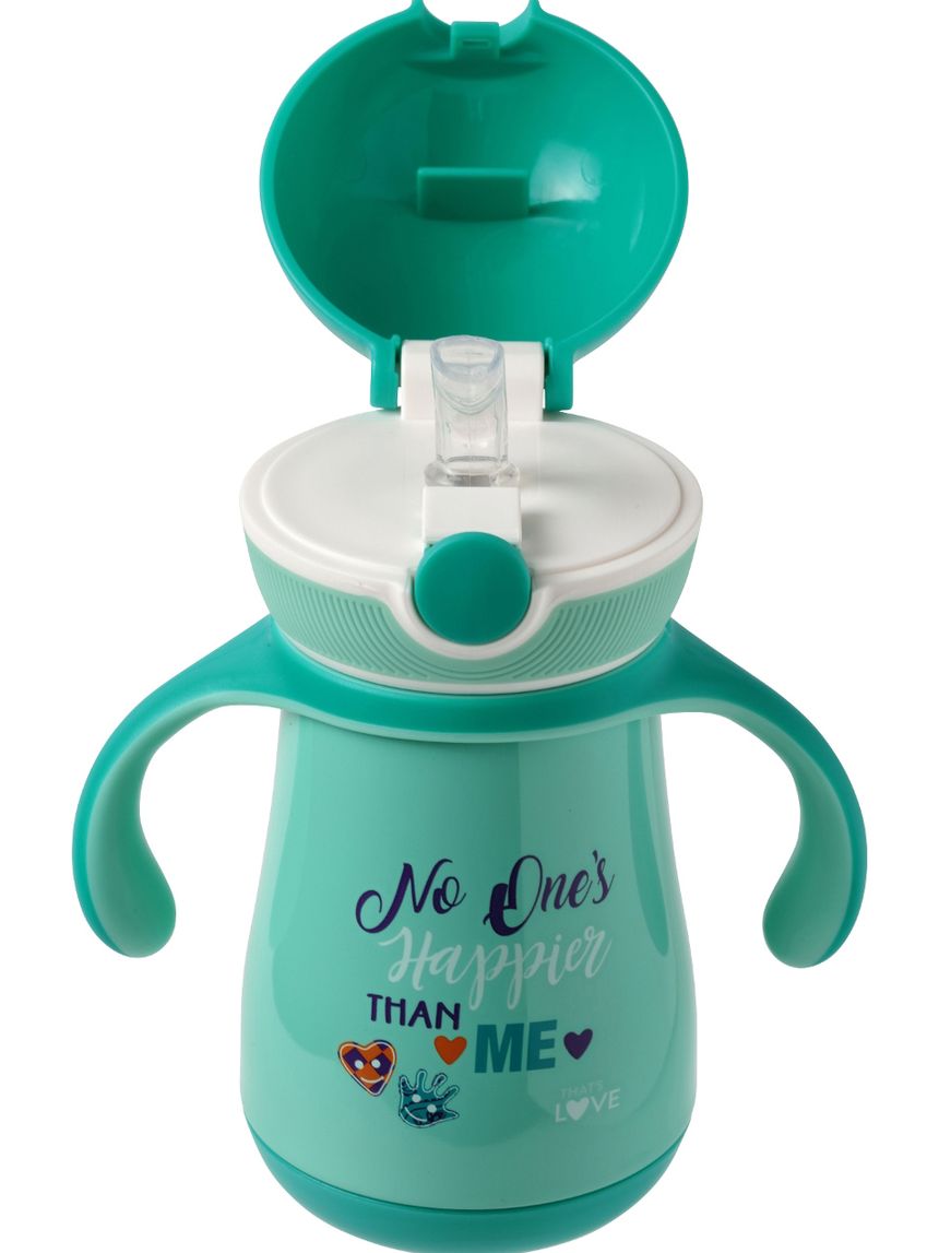 LuvLap Tazza Con Cannuccia Antigoccia Per Bambini 6+ Mesi – Morbida E Ponderata 300 Ml Marrone