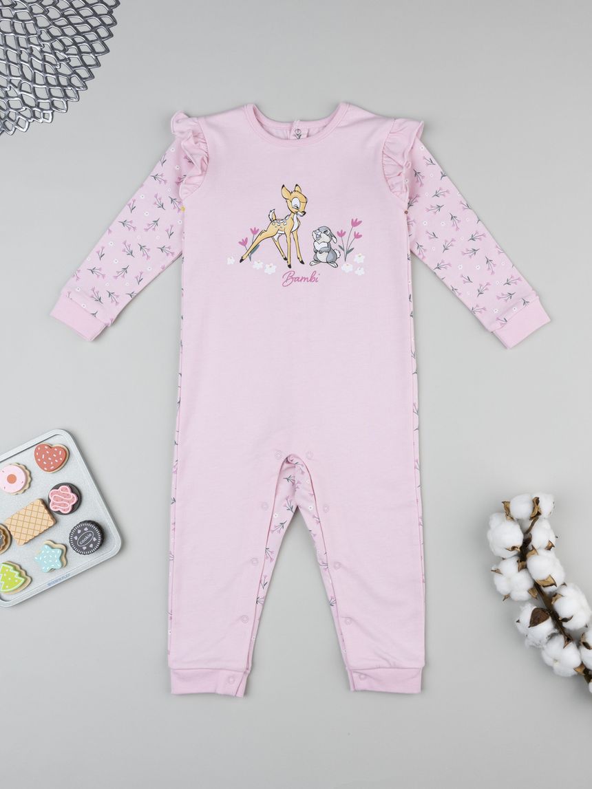 Pigiamone bimba rosa bambi