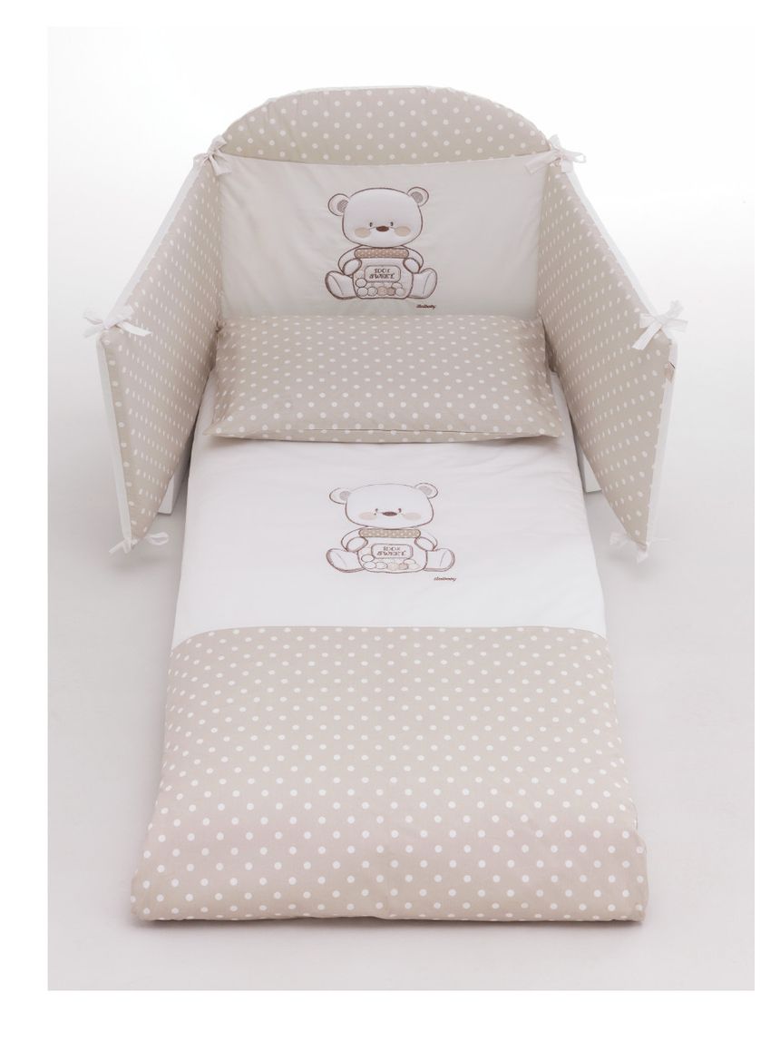 Set mon amour 4pz paracolpi+piumone+coprip+federa - italbaby