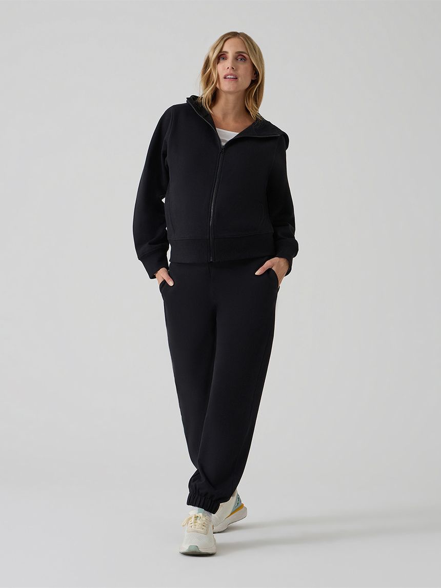 Pantalone gravidanza in felpa nero