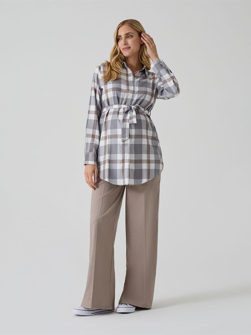 Pantapalazzo marrone premaman