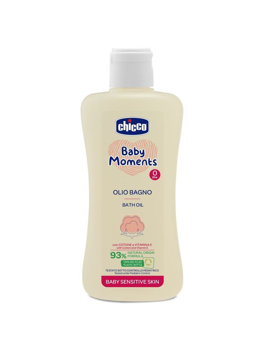 Olio bagno chicco baby moments sensitive skin 200ml - chicco