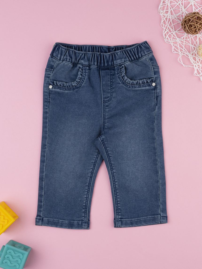 Pantalone denim bimba regular
