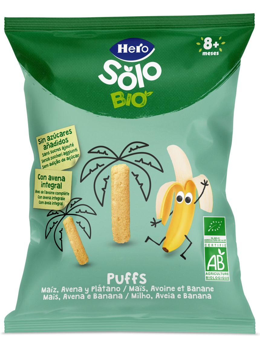 Solo snack puff avena banana 25g - hero