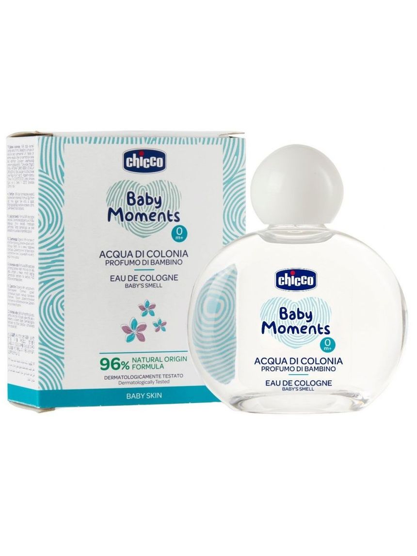 Acqua di colonia baby moments chicco baby skin 100 ml - chicco