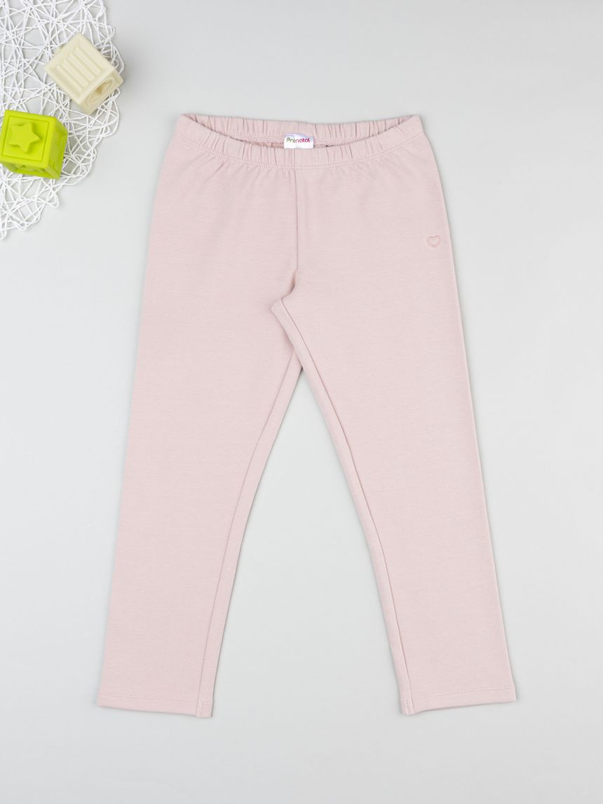Legging garzati bambina rosa