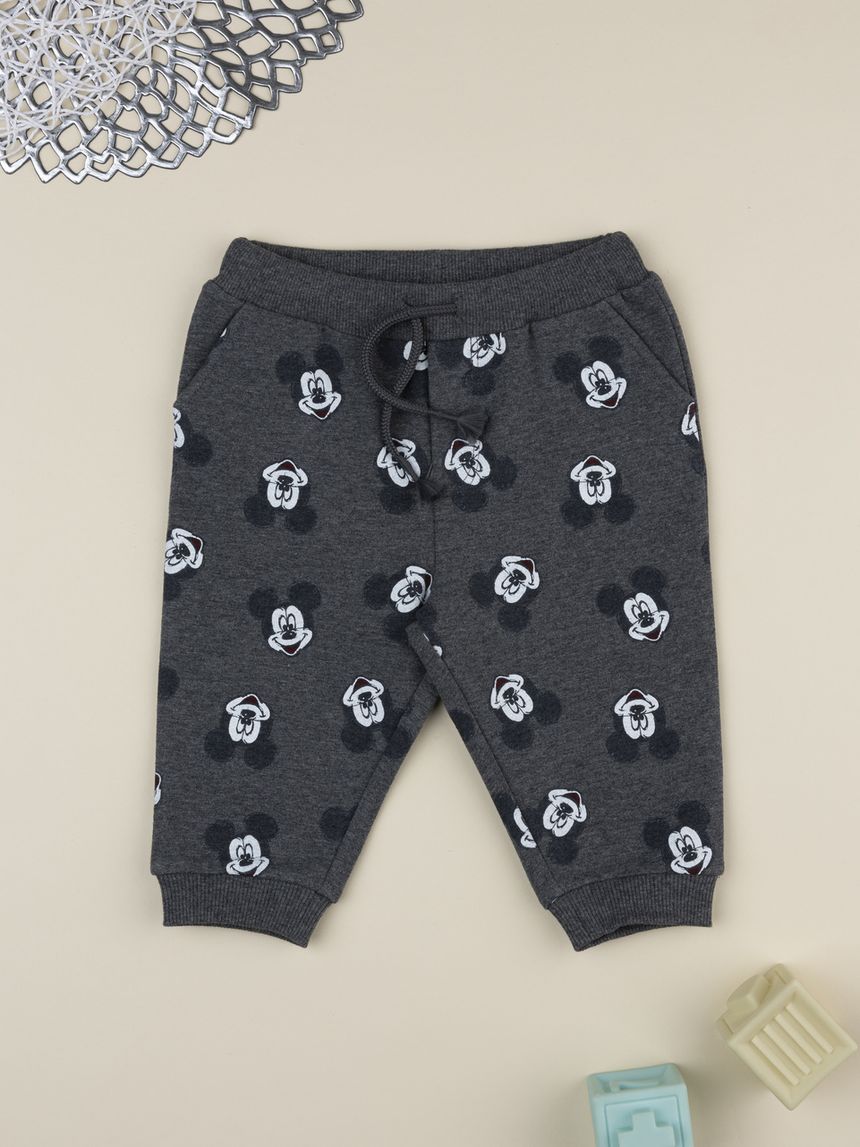 Pantalone bimbo grigio mickey mouse