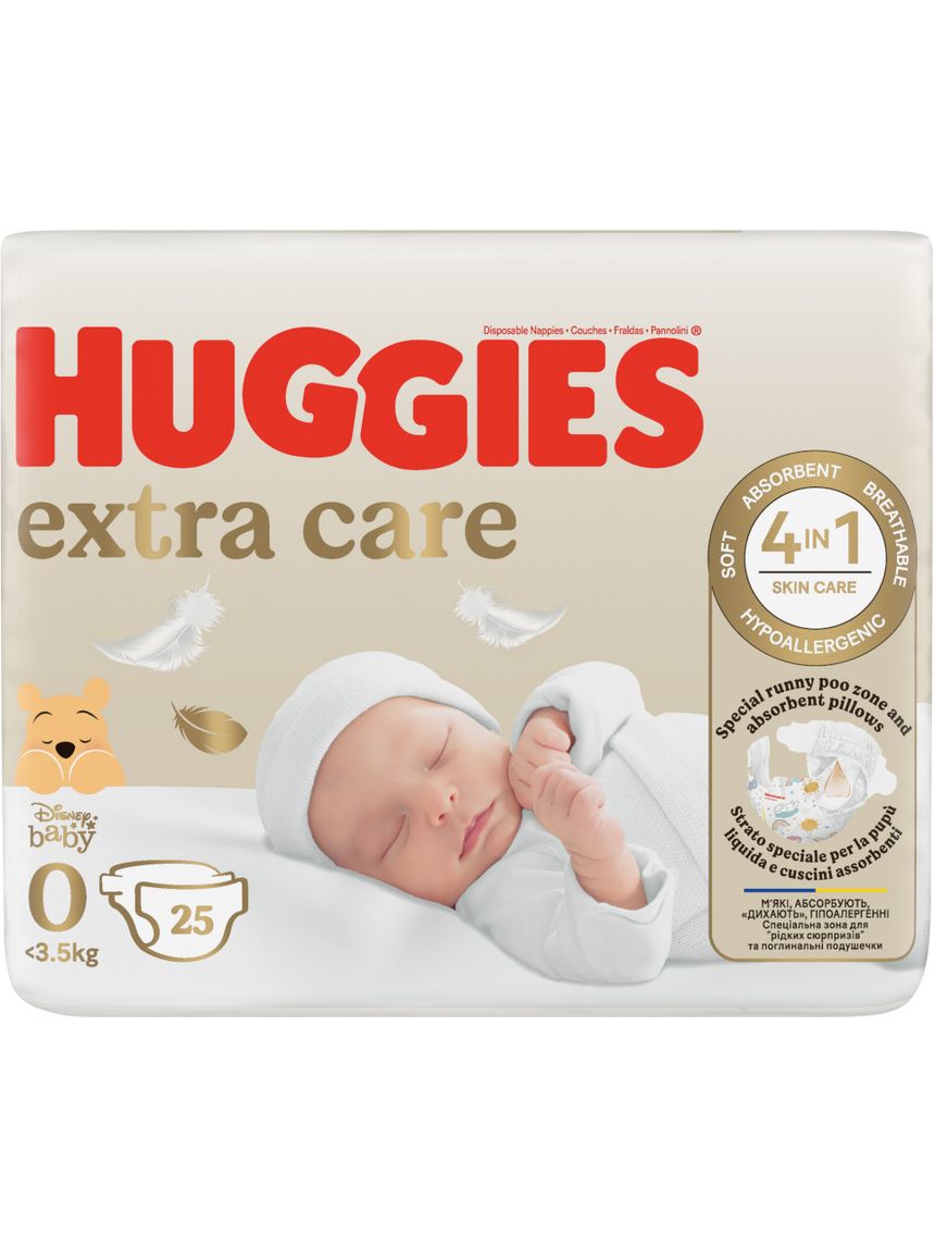 Pannolini extra care tg.0 (25 pannolini) - huggies
