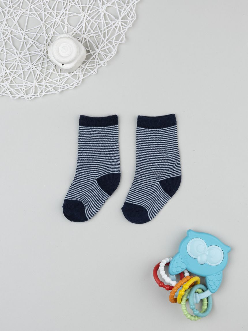 Gambaletti righe blu bambino