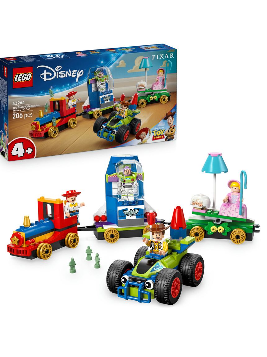 Lego disney pixar 43264 toy story: treno rc, auto, 4 minifigure 4+