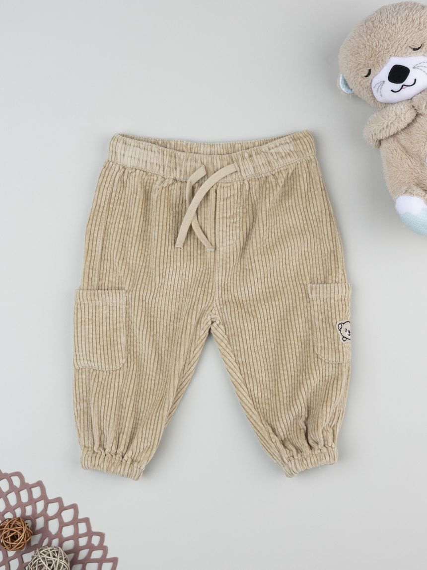 Pantaloni bimbo beige