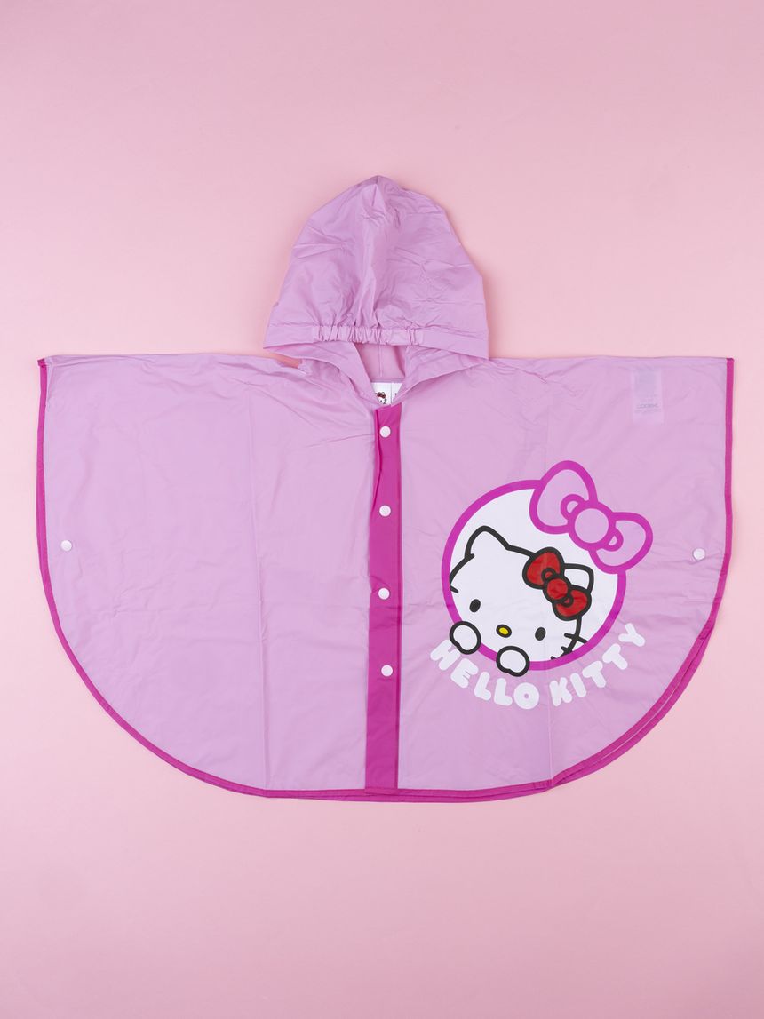 Mantella pioggia rosa bimba hello kitty