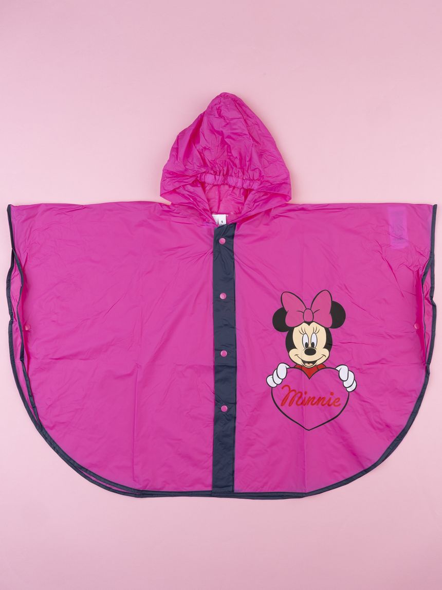 Mantella pioggia fucsia bimba disney minnie