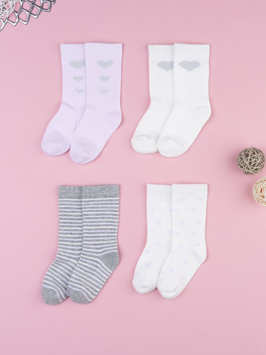 Pack 4 gambaletti bimba