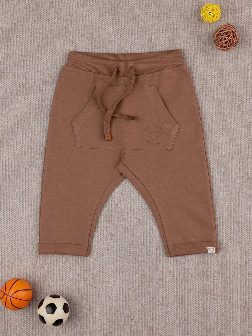 Pantaloni bimbo marroni tascona