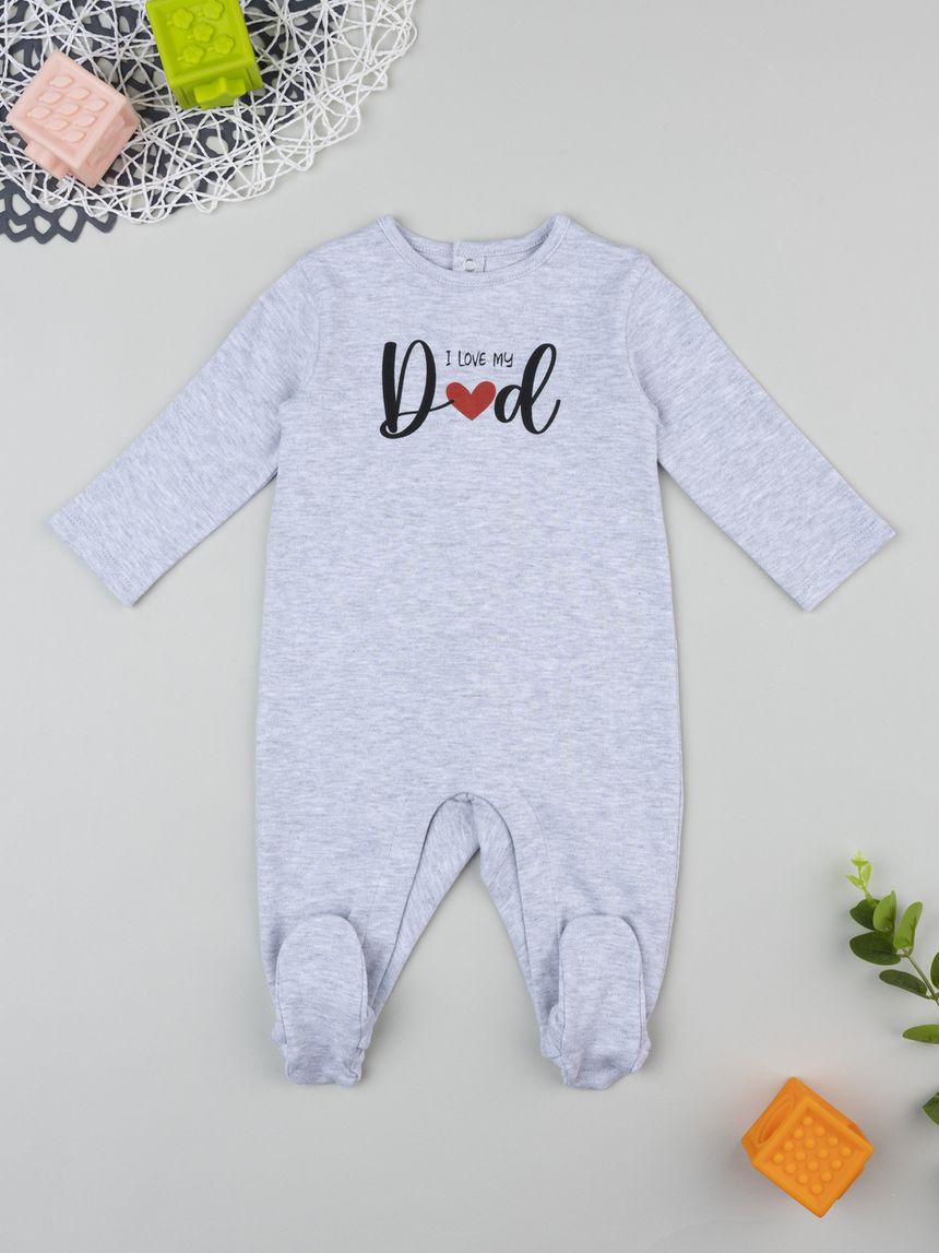 Tutina unisex grigia "dad"