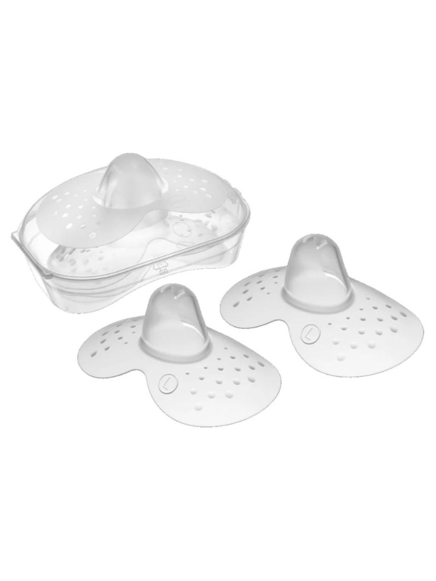 Paracapezzoli in silicone misura large + box sterilizzatore - mam