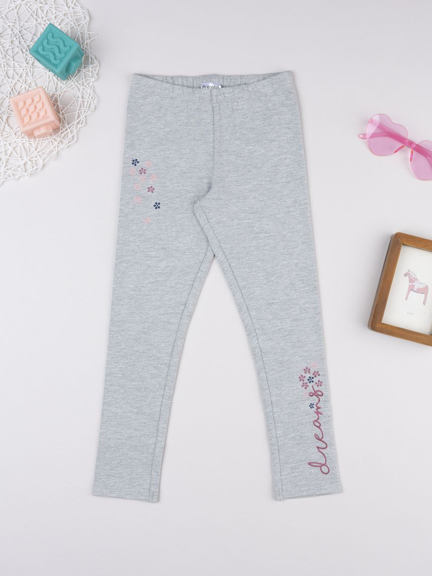 Legging bimba grigio