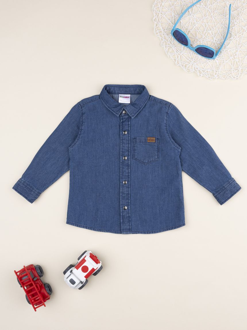 Camicia bimbo blu denim