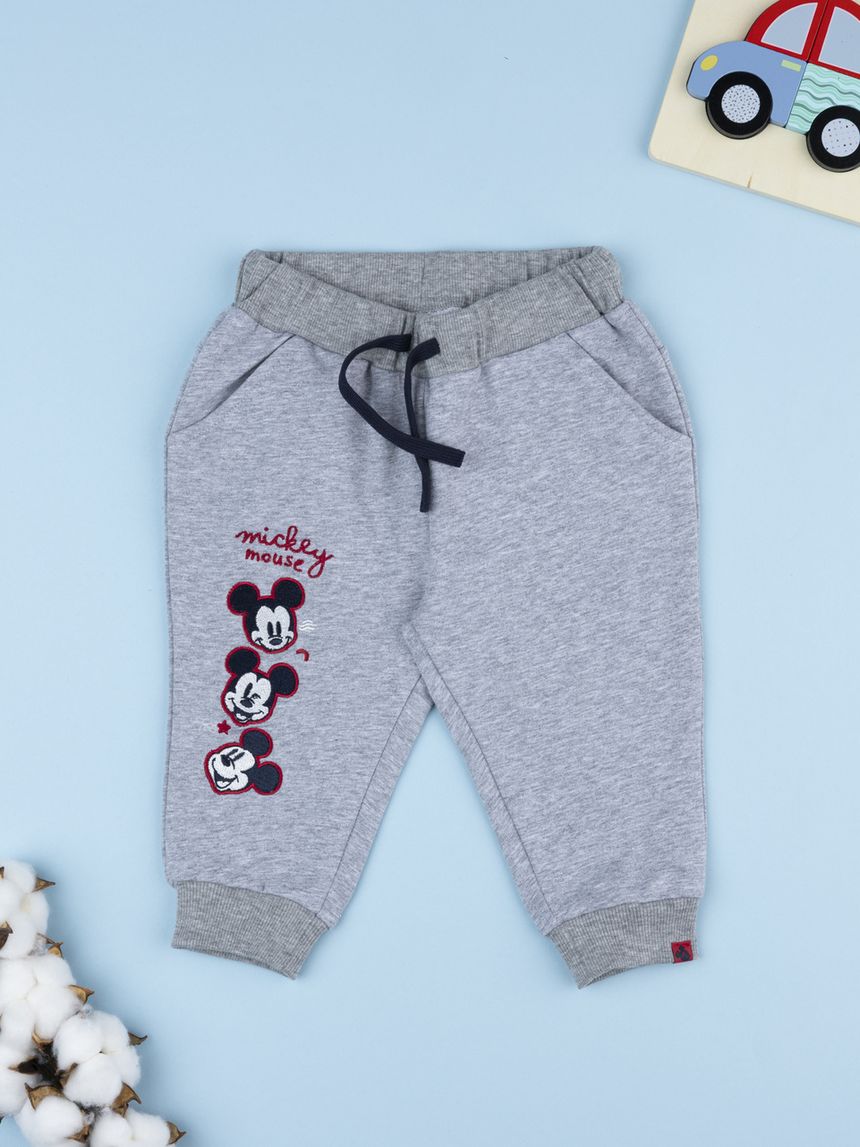 Pantalone bimbo grigio mickey mouse