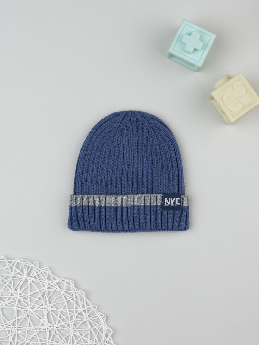 Berretto bambino blu nyc