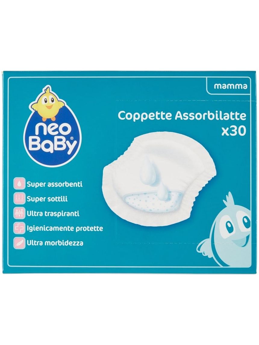 Coppette assorbilatte in bustina 30 pz - neo baby