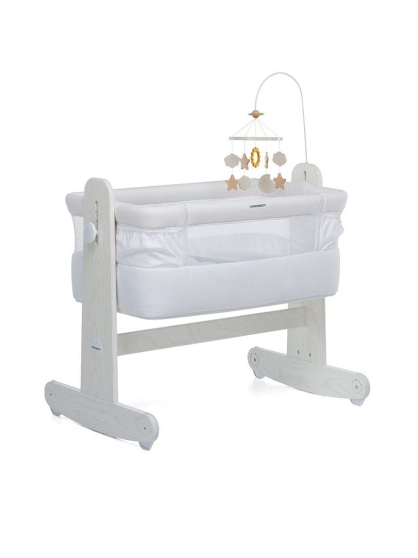 Culla mamma&me c/materasso e giostrina sbiancato - foppapedretti