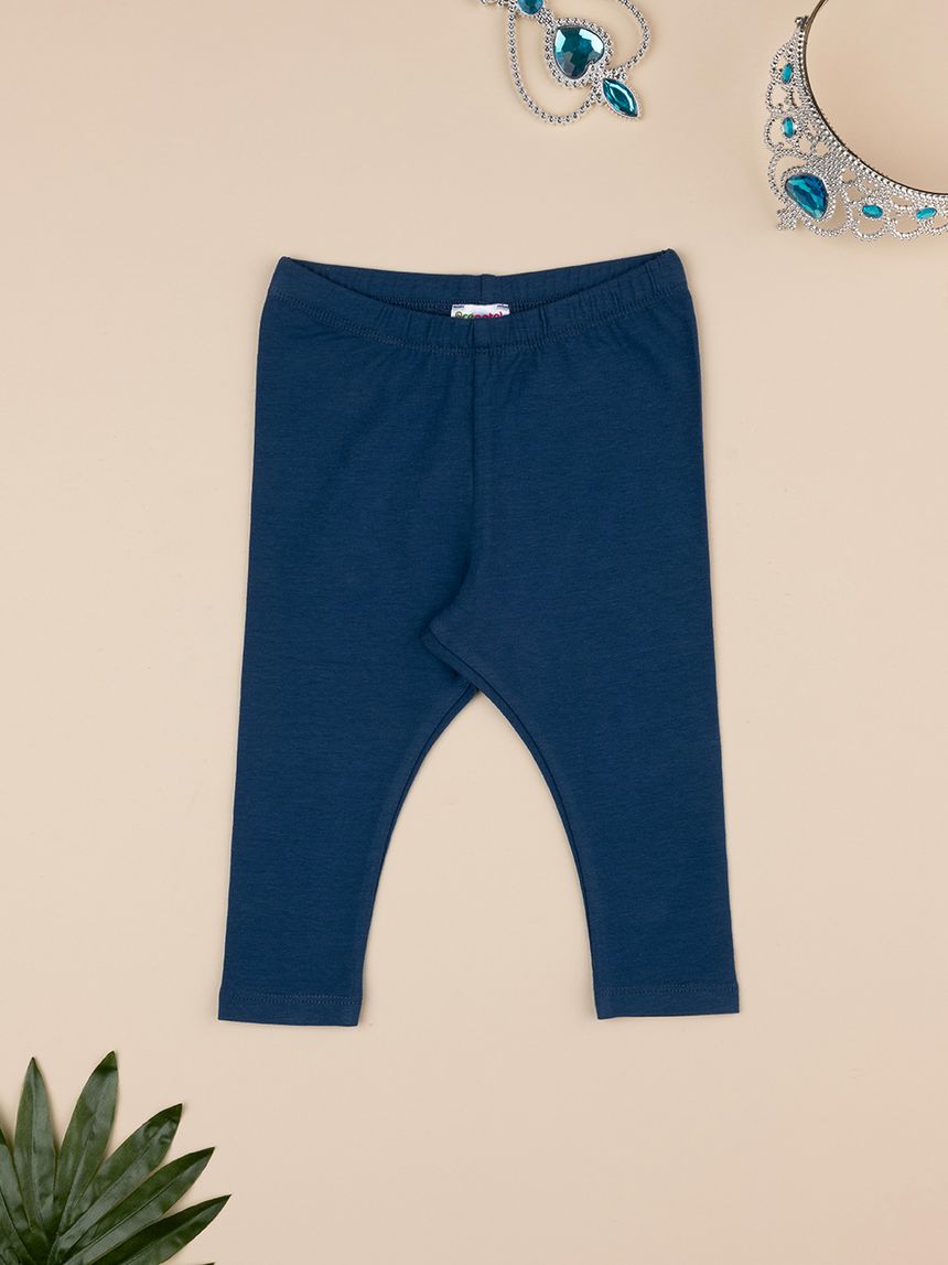 Legging bimba blu