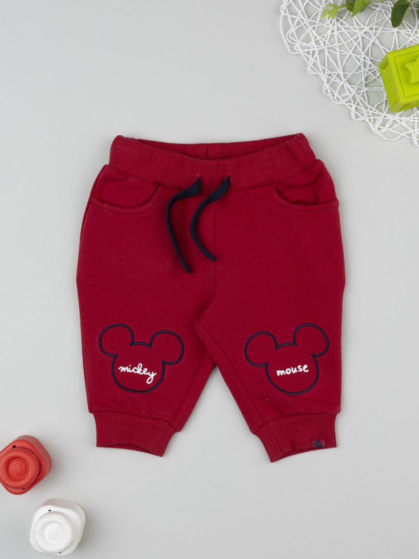 Pantaloni bordeaux bimbo topolino