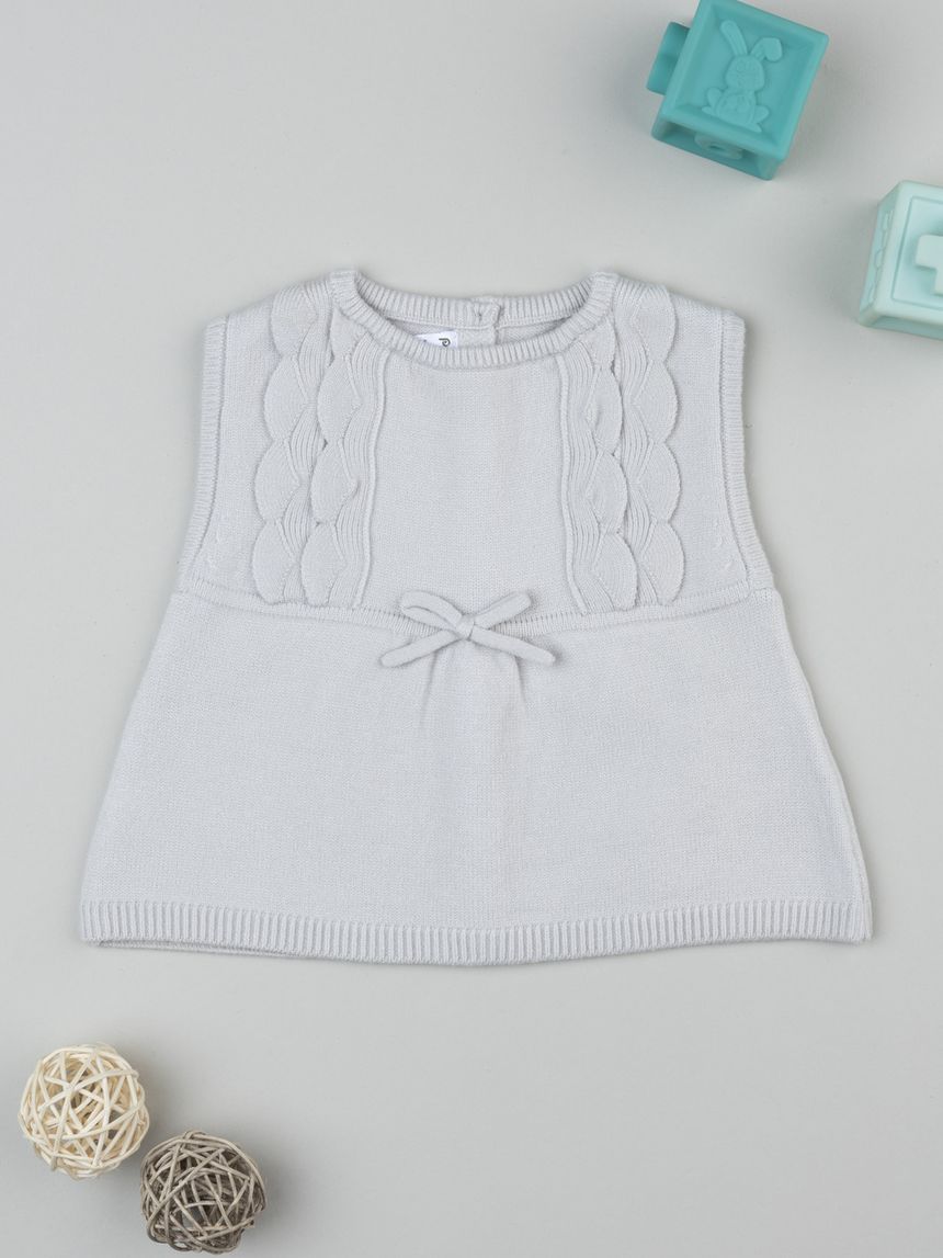 Gilet bimba beige chiaro