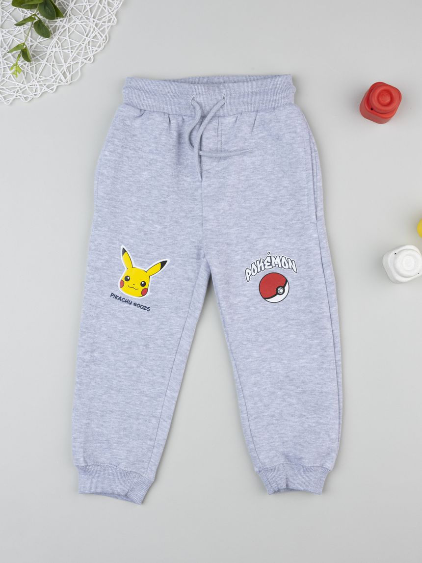 Pantalone grigio bambino pokemon