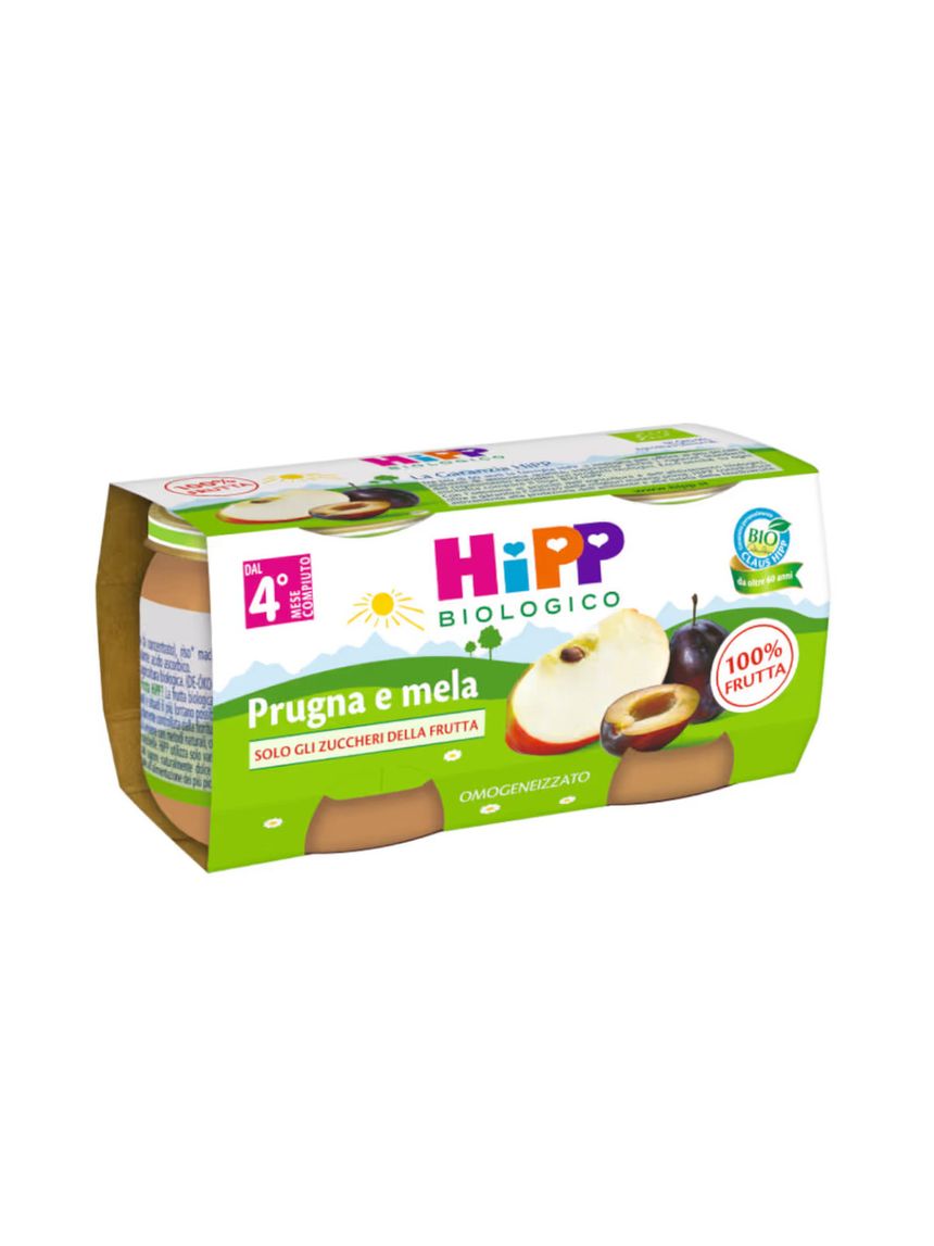 Omogeneizzato prugna e mela 100% 2x80g - hipp