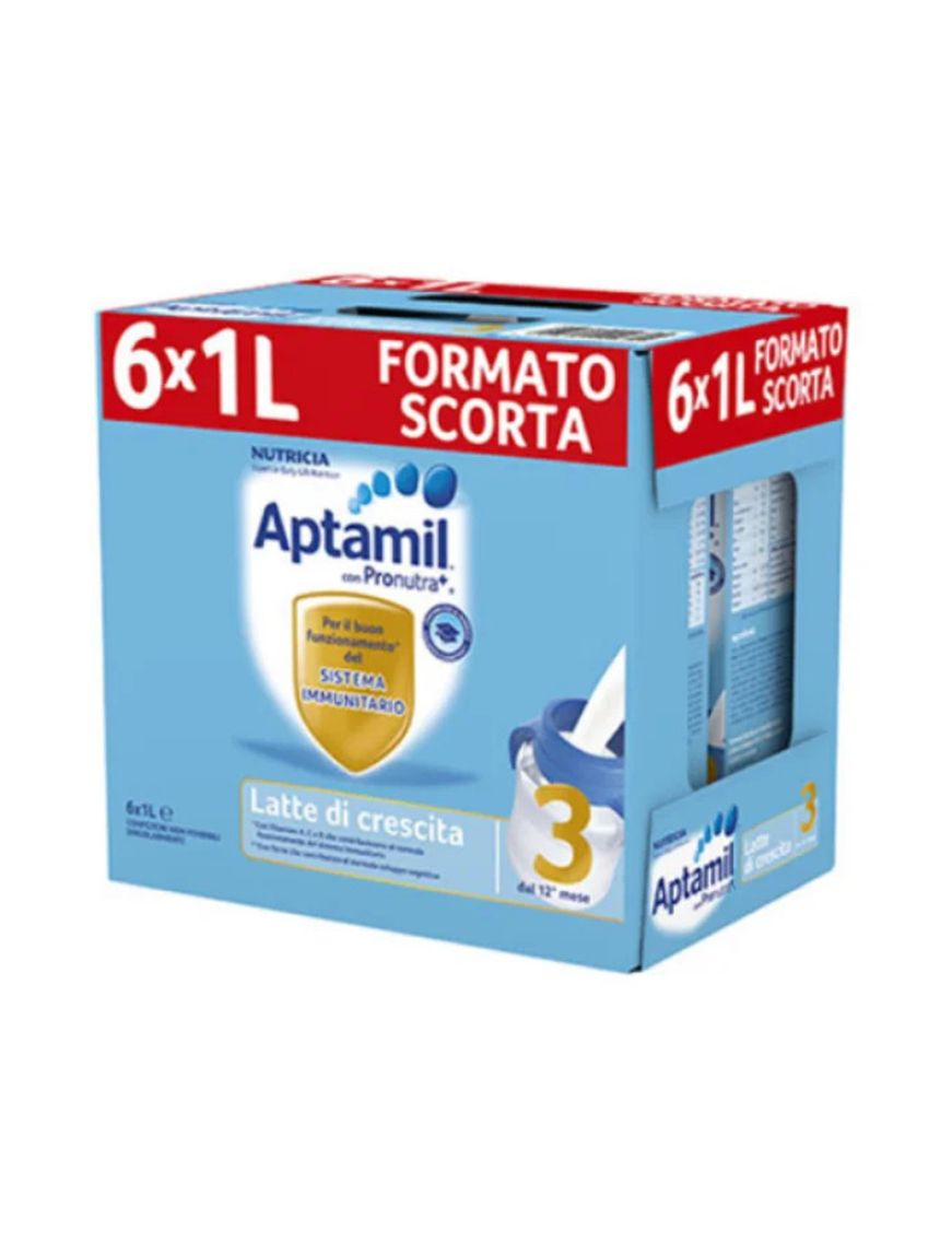 Latte di crescita 3  liquido 6x1000ml - aptamil