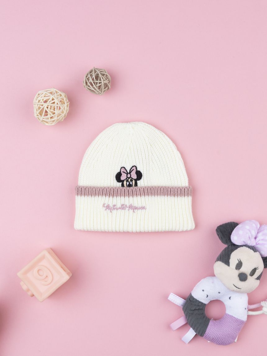 Berretto bimba panna disney minnie