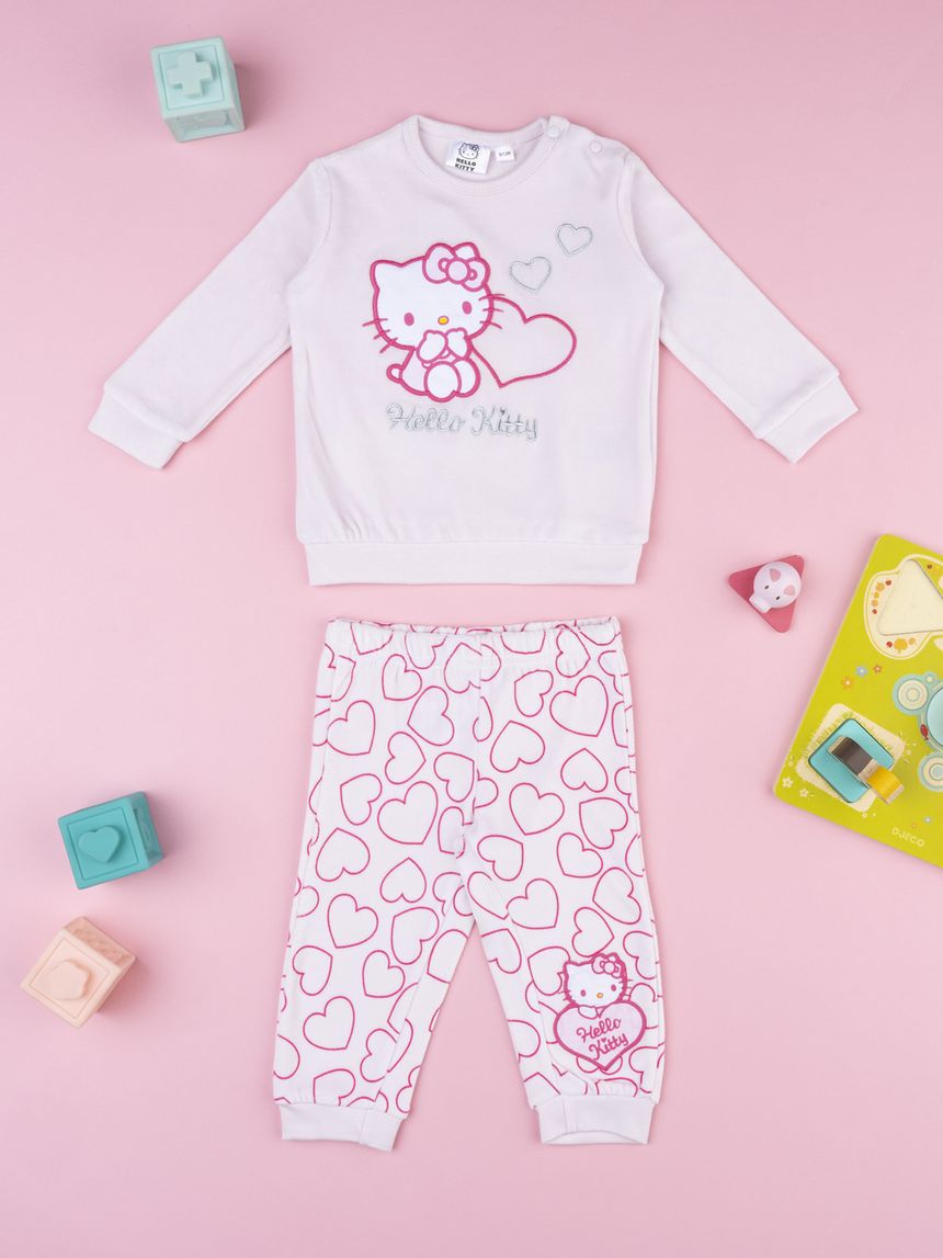 Pigiama bimba rosa hello kitty
