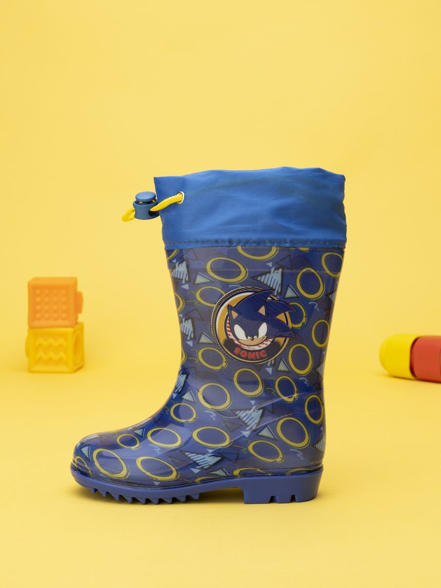 Stivali pioggia blu bimbo sonic