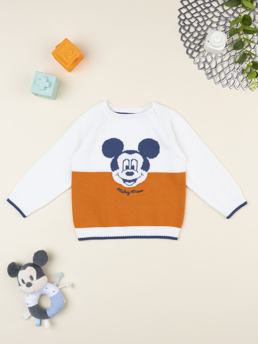 Maglia bimbo bianca mickey mouse