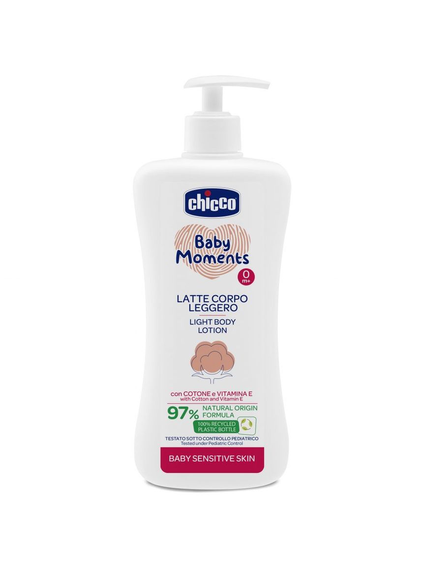 Latte corpo baby moments sensitive skin  500ml  - chicco