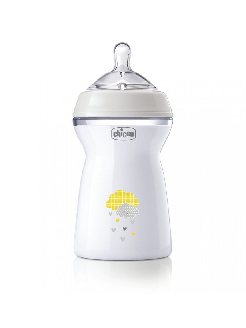 Biberon naturalfeeling neutro, 6m+, 330 ml, flusso veloce - chicco