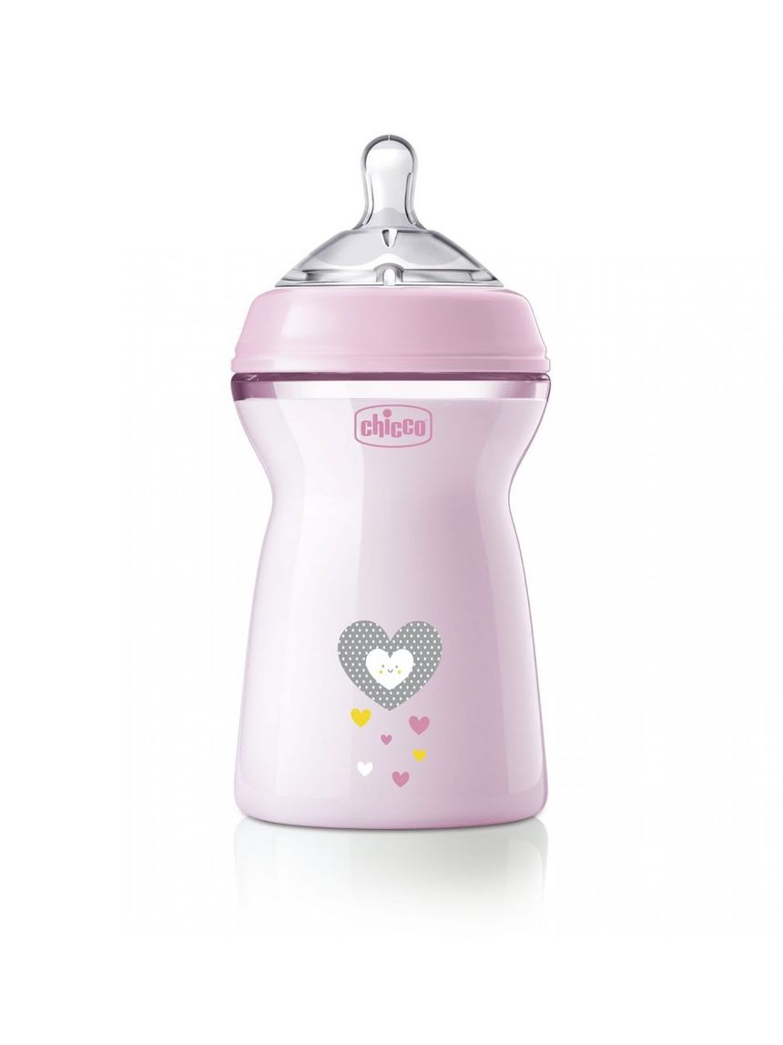 Biberon naturalfeeling bimba, 6m+, 330 ml, flusso veloce - chicco