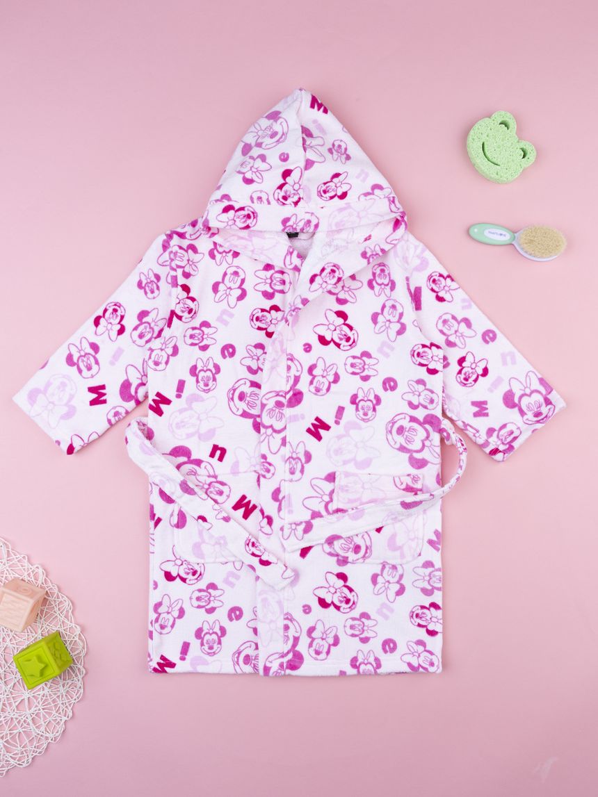 Accappatoio ciniglia bambina minnie